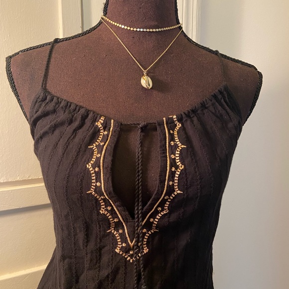 Y2K Embroidered Cord Tank Top - Picture 3 of 8